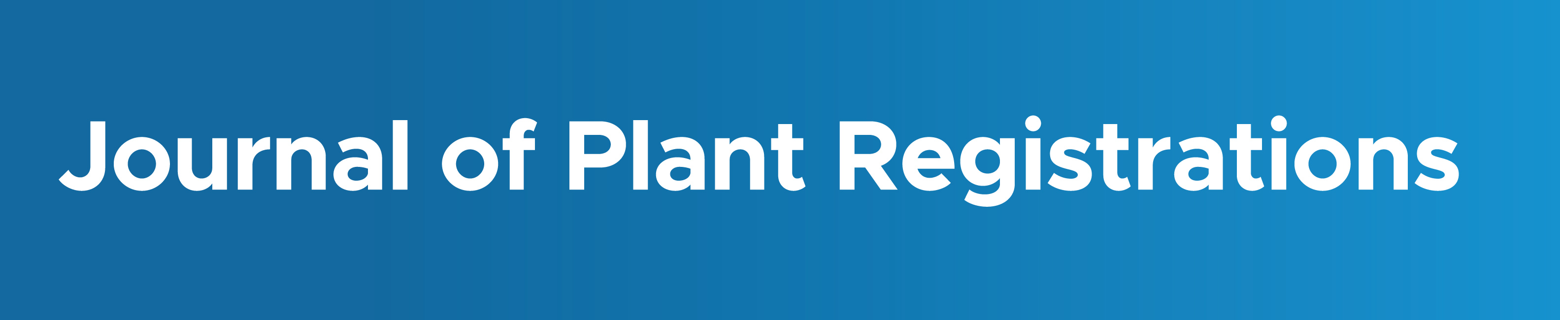 Journal of Plant Registrations Logo