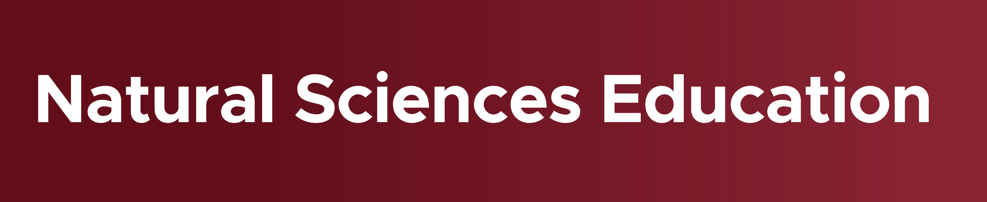 Natural Sciences Education Logo