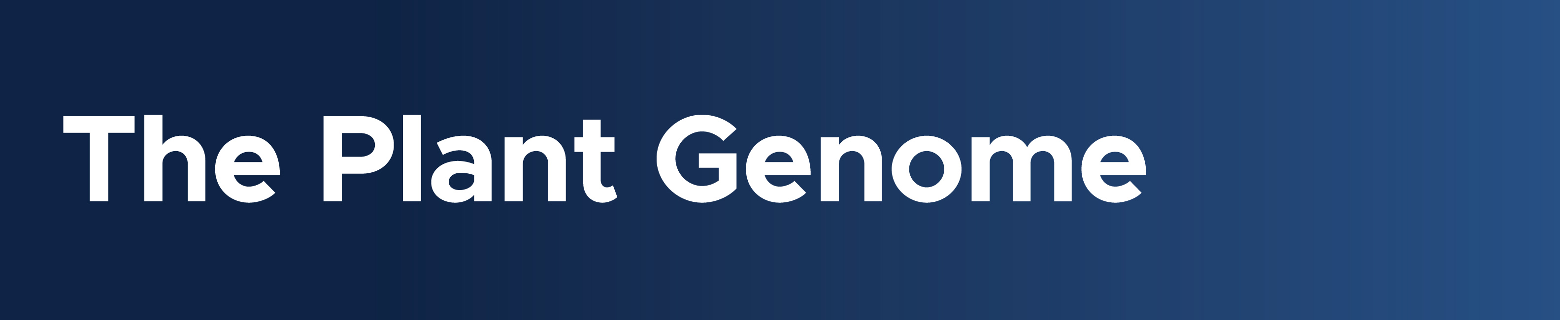 The Plant Genome Logo