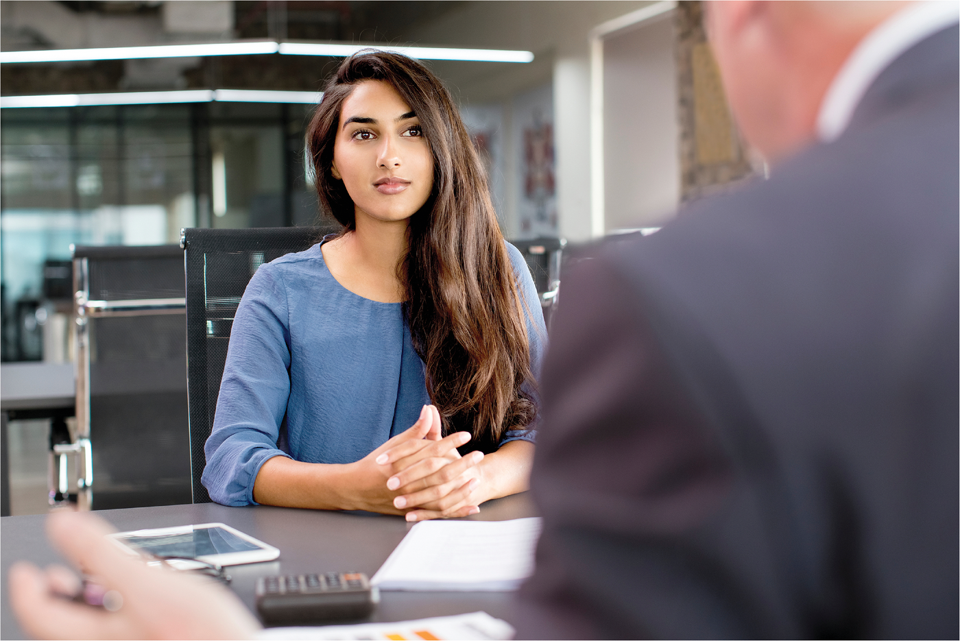 Women may face biases during job interviews with some employers doubting their physical strength or commitment if they’re in their childbearing years or have family responsibilities. Photo courtesy of Adobe Stock/Mangostar.