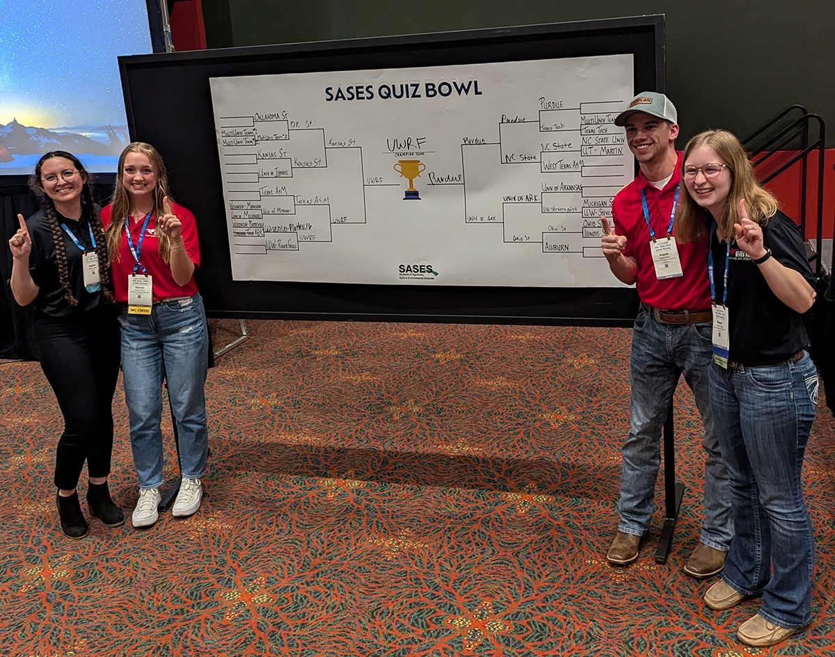 The University of WisconsinâRiver Falls finished first at the Quiz Bowl during CANVAS 2024 in San Antonio