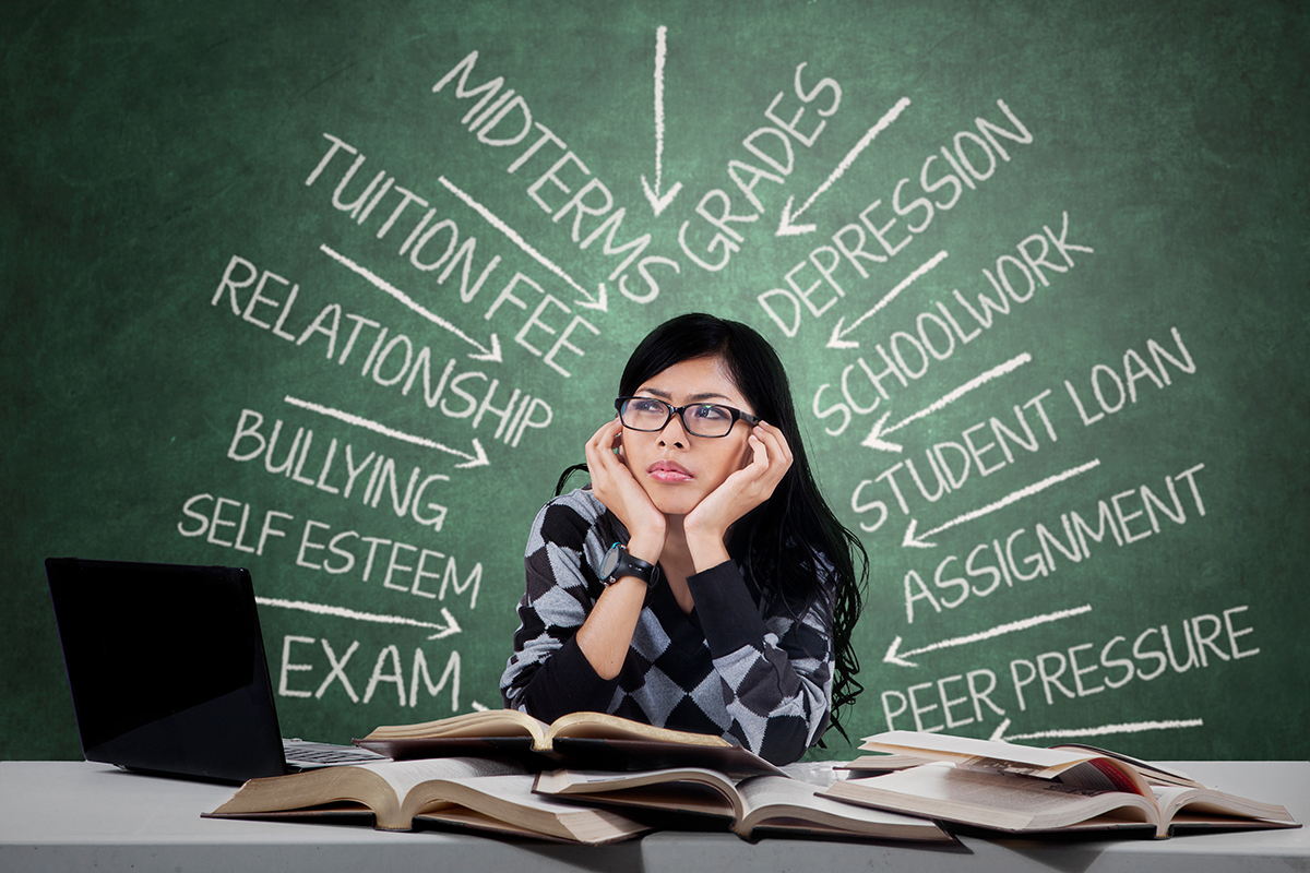 Figure 1.  Mental health challenges faced by graduate students. Photo courtesy of Adobe Stock/Creativa Images.