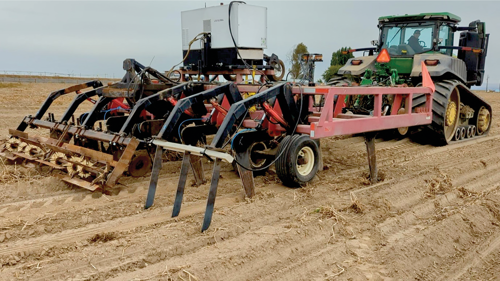 Figure 2. Field testing of pulse electric field in potatoes in eastern Washington.