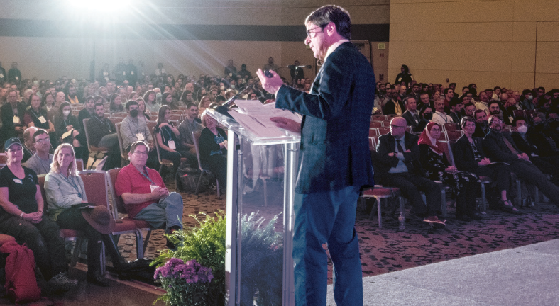 Richard Harris, veteran National Public Radio (NPR) science correspondent, gave the opening keynote at the 2022 Annual Meeting in Baltimore.