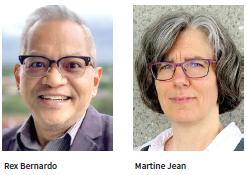 Left: Rex Bernardo, Right: Martine Jean