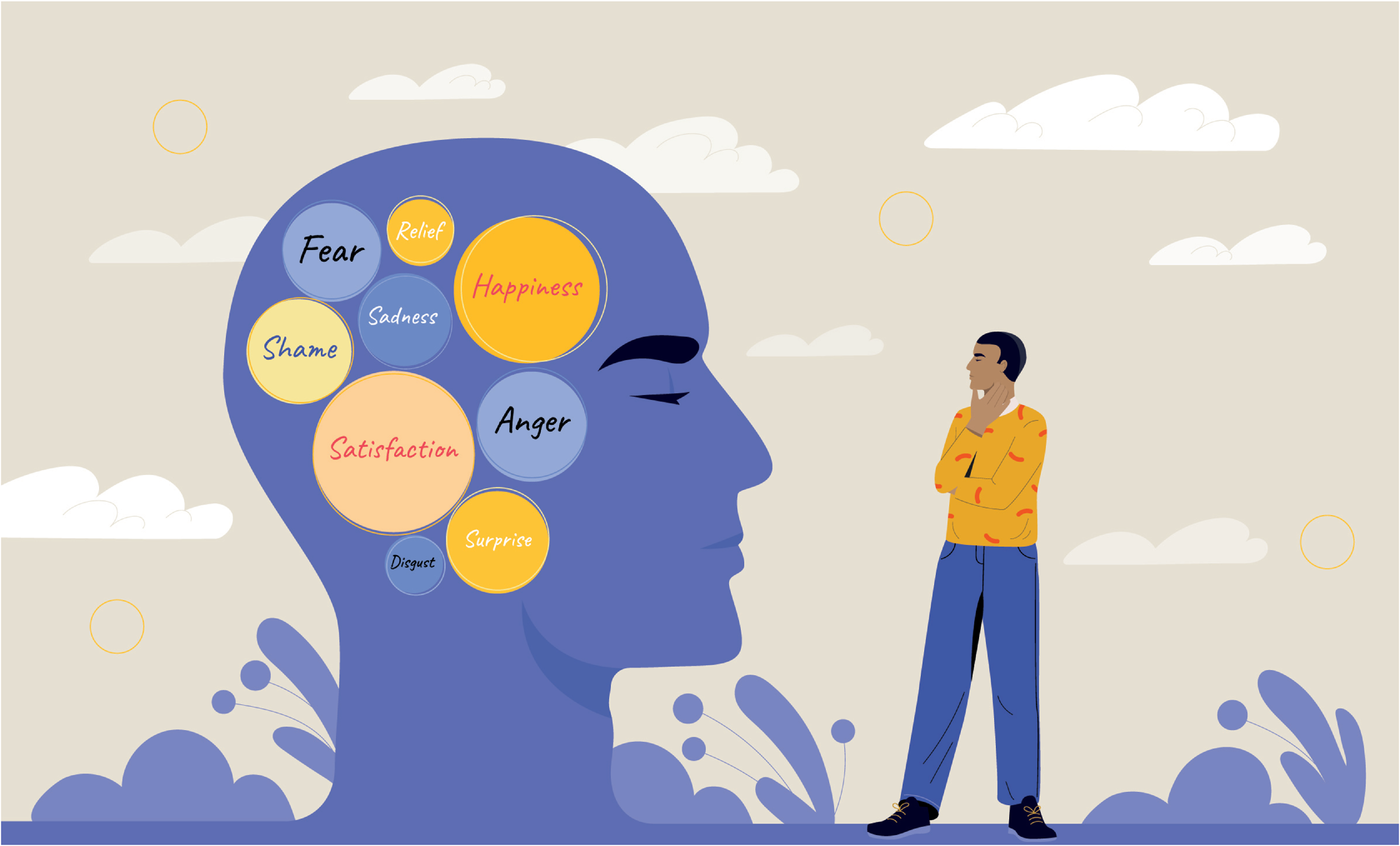 Putting in the time to examine our feelings, patterns of behavior, and interactions with others can make a difference between acting assert- ively to solve a conflict or escalating it. Illustration courtesy of Adobe Stock/Rudzhan.