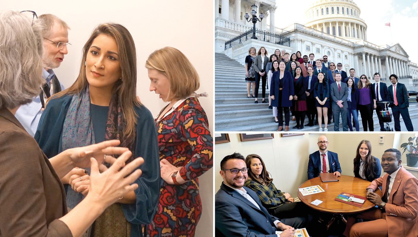 Scenes from this year’s Congressional Visits Day, 27–28 Feb. 2023.