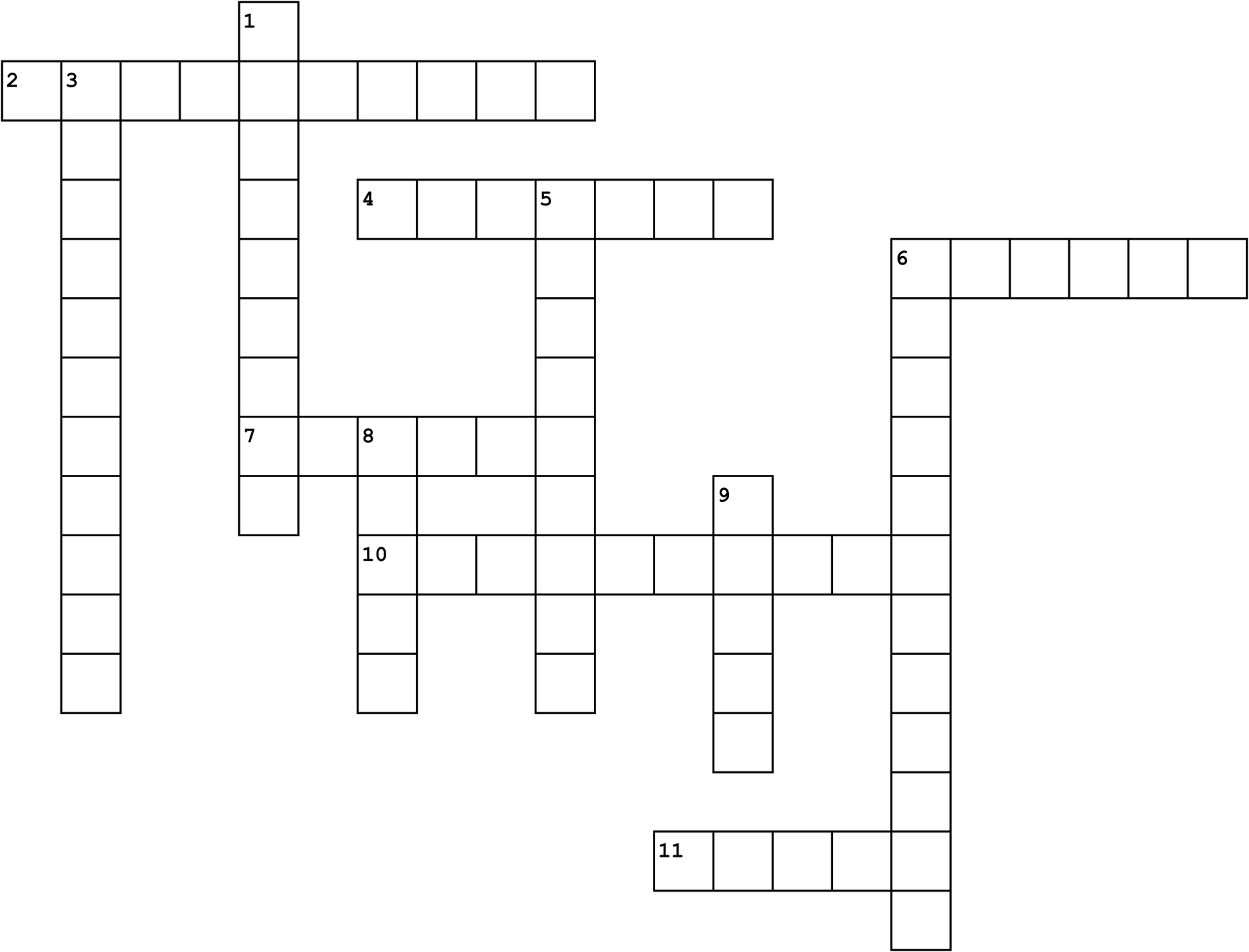 Crossword puzzle