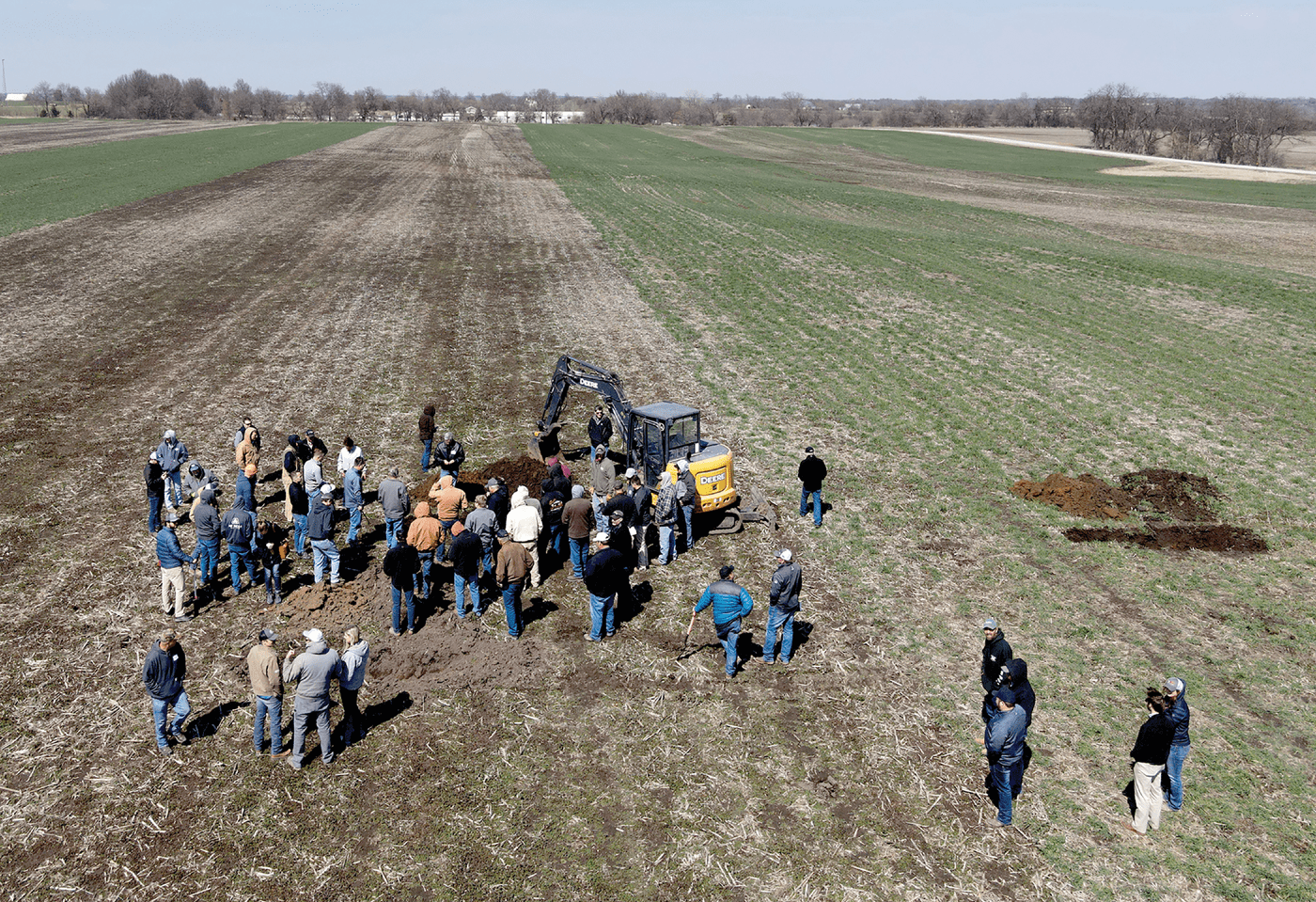Field day at on-farm cover crop research plots. Photo by Carlos B. Pires.