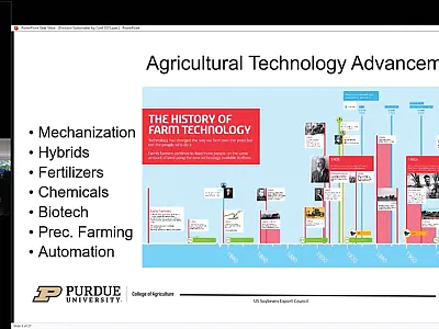 Bruce Erickson, Agronomy Education Distance & Outreach Coordinator at Purdue University, discussing what past adoption of technology can tell us about future advancements in  artificial intelligence and unmanned aerial vehicles.