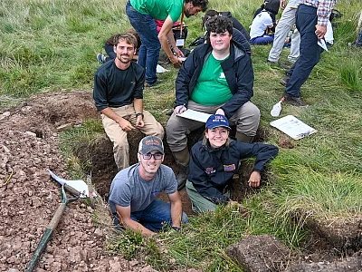 Team USA poses for a picture during the International Soil Judging Contest in Scotland in 2022.