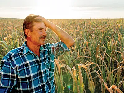 Climate change is projected to double the number of unsafe work- ing days for farmworkers by midcentury while drought simultaneously reduces their income.