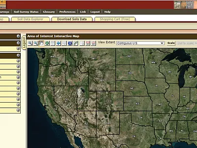 Figure 1. Web Soil Survey https://websoilsurvey.nrcs.usda.gov/app/WebSoilSurvey.aspx.