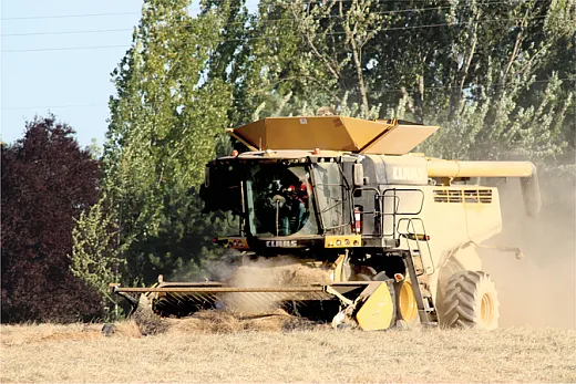 Grass seed harvesting. Photo courtesy of Flickr/Oregon Department of Agriculture. Reprinted here under this license: https://creativecommons.org/licenses/byâncând/2.0/.