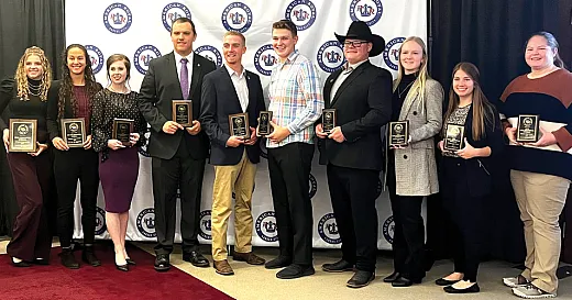 The top 10 individuals at the 2022 American Royal Kansas City Crops Contest.