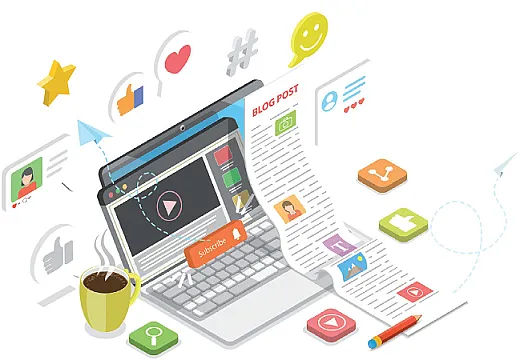 Invest some time in making a personal website or blog post to share your story. Illustration courtesy of Adobe Stock/TarikVision.