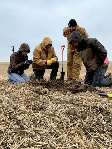 Researchers feel the need to honor the request of a collaborating farmer in order to foster a good relationship and continue their work. Photo by Aaron Hird, USDA-NRCS.