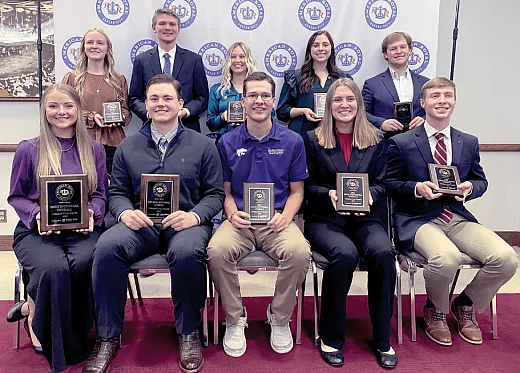 The top 10 individuals at the 2023 Kansas City Crops Contest.