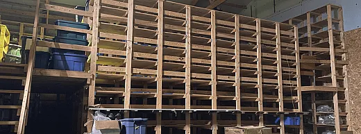 A new storage area ready to house jars of soil. âIâm always grateful thinking about how many people touched these jars and made a decision not to dump these,â says project lead Andrew Margenot. Photo courtesy of Andrew Margenot.