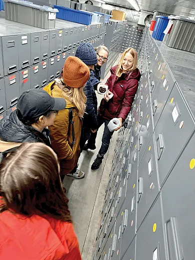 Inside the genebank at the Western Regional Plant Introduction Station in Pullman, WA.
