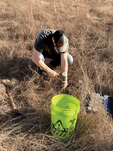 Soil testing in the field can be crucial in decisionâmaking regarding agricultural practices aimed at maximizing soil health and crop productivity. Photo by Briana Wyatt. 