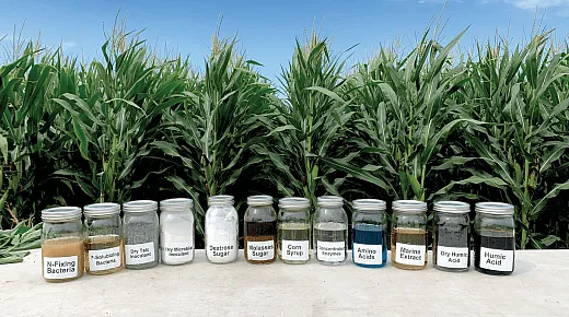 The U.S. government's 2023 farm bill incentivizes the use of biologicals, which can improve root traits, nutrient cycling, and carbon seques- tration, ultimately reducing greenhouse gas emissions and increasing return on investment. Photo by Carolyn Opperman and originally  published here https://acsess.onlinelibrary.wiley.com/doi/10.1002/crso.20263.